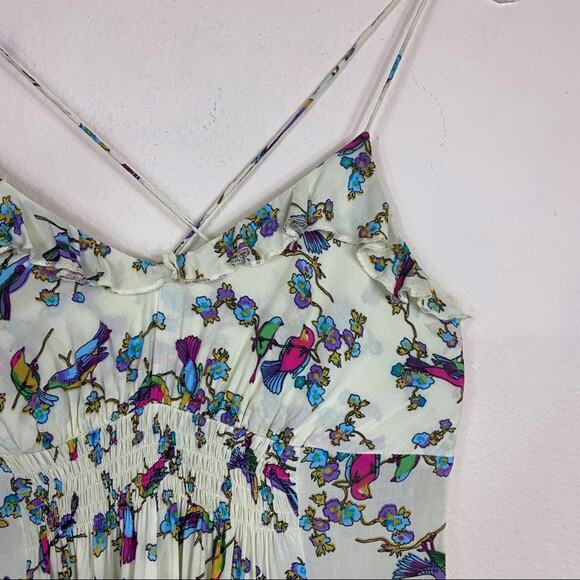 Traffic People | Songbird Ruffled Maxi Dress Sz XS - Picture 6 of 7